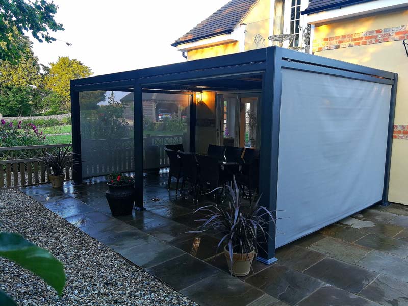 Bioklimatska pergola gazebo za SPA masažni bazen 3 x 4 m - Slika 4